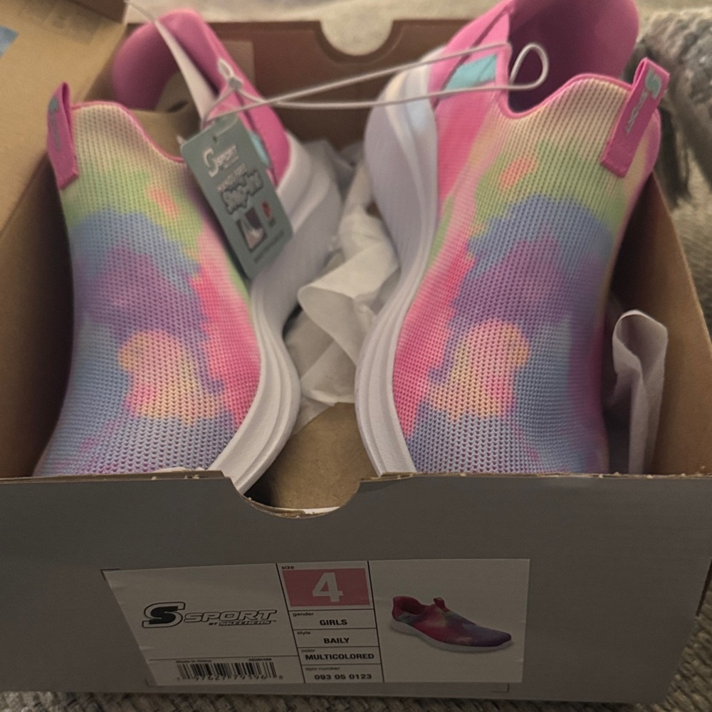 Skechers Girls' Rainbow Slip-On Sneakers